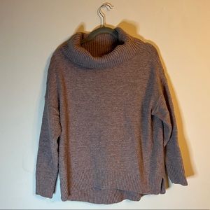Mauve colored turtleneck